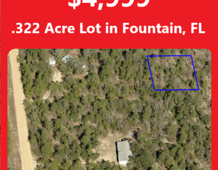 AG-1 Lot for Mobile Home in Fountain, FL