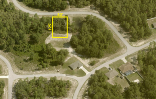 Marion Oaks .23 Acre R-1 Lot Near Ocala