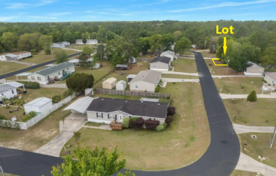 Mobile Home Lot with Utilities Near Ocala