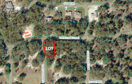 .25 Acre Corner Lot in Silver Springs Shores